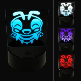 Sniggle Sloth Cute Bee Laughing LOL 3D Illusion LED Night Light Sign Nightstand Desk Lamp