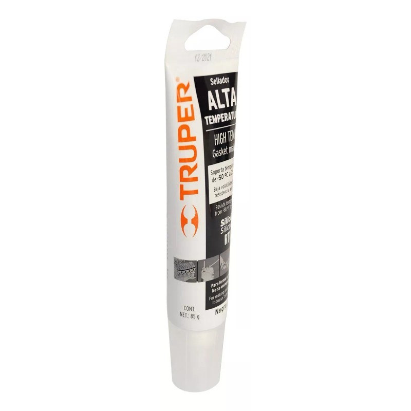 Truper Sellador Altas Temperaturas Silicón Negro 85 Gr Truper 17567