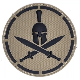 MIL Spec Monkey Spartan Helmet PVC MilSpec Monkey Tactical Army Military Morale Patch ACU DARK