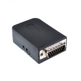 Oiyagai DB15 Male 15Pin Breakout Board Adapter with Case, Screw Terminal Connector for Signal Test and Wiring (Male-Bolt)