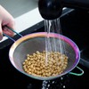 Kyraton Rainbow Fine Mesh Strainer 3 Pieces Set, Copper Flour