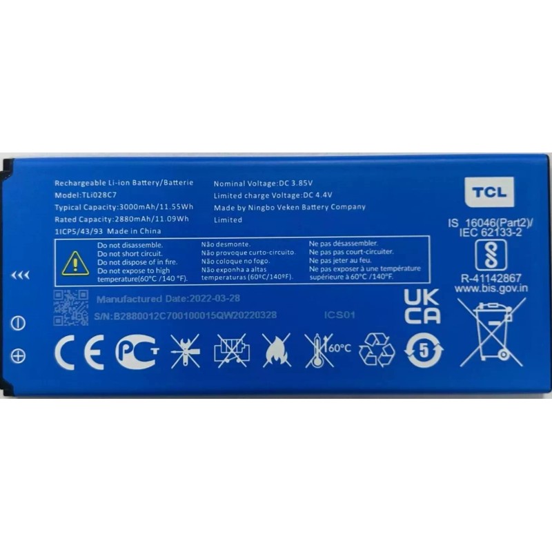 TCL OEM NEW Battery For Alcatel Volta 5002R TCL A3