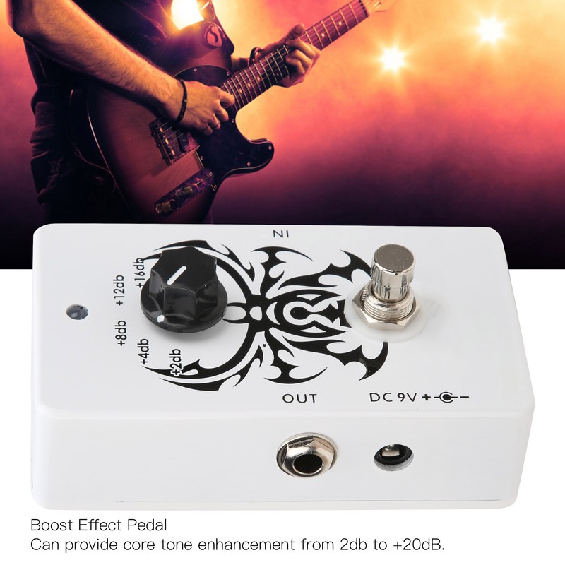 Guitar Effect Pedal Boost True Bypass Adjustable Portable Instrument Accessory