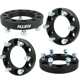 HISH Forged 1inch 6X5.5 Wheel Spacers for Tacoma 4Runner Tundra FJ Land Cruiser Black, 1"(25mm) 6x139.7mm Thread Pitch M12x1.5 Hub Bore 108mm Adapters, Not Hubcentric