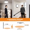 Slochi Motion Sensor Ceiling Light Wired, 3000K/4000K/6500K Selectable LED Flush