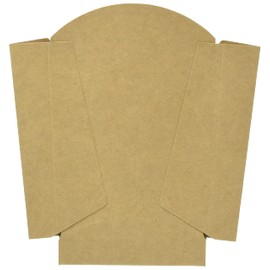 Niche Plus Oil Resistant Craft Unbleached Takeout Containers, Potato Carton, Pack of 50