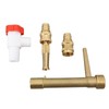 G3/4 Brass Quick Water Intake Valve Key Brass Quick Coupler