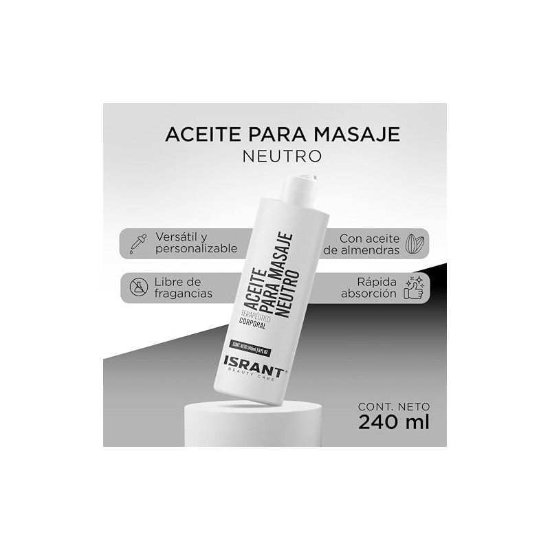 Aceite para Masaje - Neutro | Aceites Esenciales - Crema