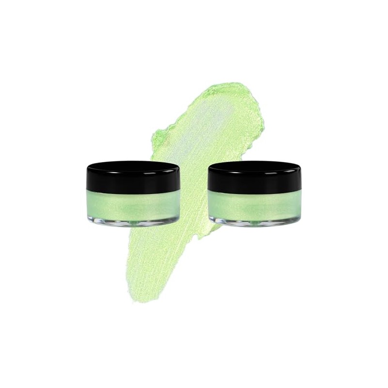 7V HOME BEAUTY Light Green Eyeshadow Cream, Blendable Smooth 2pcs