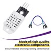 SATUY 4Pcs DHT22/AM2302 Digital Temperature Humidity Sensor Module with Cable,