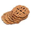 6PCS Bamboo Coaster Teacup Mat AntiScald Heat Insulation Pad Tea