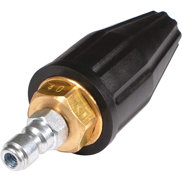 YAMATIC Brass, ABS, Stainless Steel Pressure Washer Turbo Nozzle 4000 PSI Max. 5000 PSI, 360° Rotating Turbo Spray Tips For Power Washer with 1/4" Quick Connector, 4.0 GPM