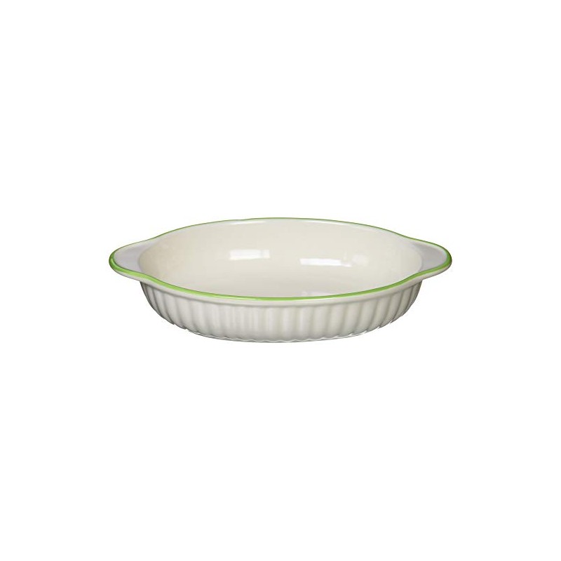 Banko Ware 12476 Oven-safe, Color Line, Oval Au Gratin Plate,