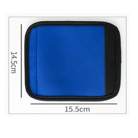 Jindizi 6 PCS Solid Color Luggage Handle Wraps Detachable Handle Identifier for Luggage Suitcase Travel Bag Blue, Red, Black, Green, Orange, Yellow