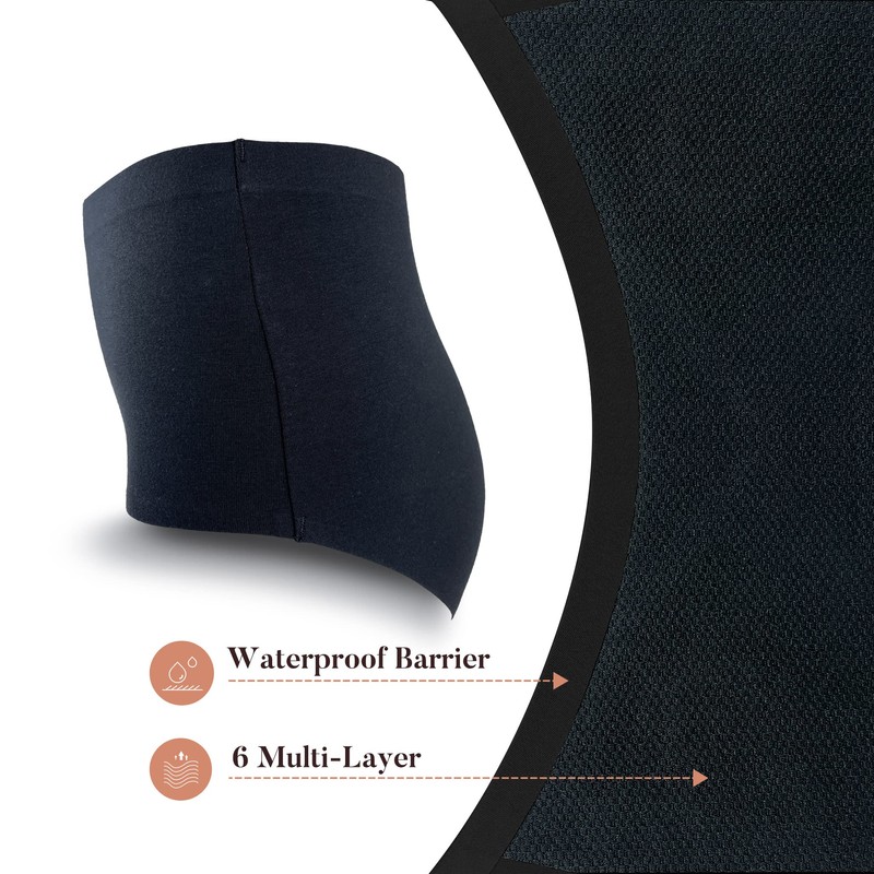 AIRCUTE Washable Urinary Incontinence Underwear for Women Absorbent Seamless High
