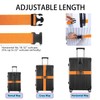 MOLHEM 4 Pcs Luggage Suitcase Straps Set,Thickened Reinforced Heavy Duty
