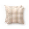 GAMUSI Set of 2 Checked Gingham Cushion Covers 45 x