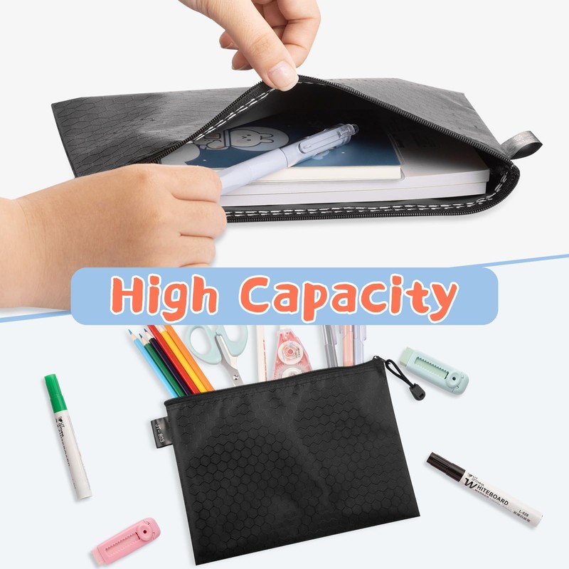 LUHIUMOYA A4 Document Bag, Waterproof Document Bag with Zip, Bag