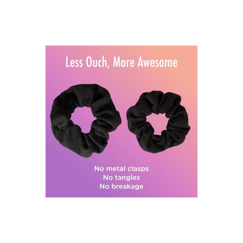 Goody Ouchless Scrunchie para mujer, Multicolor, 8 unidades
