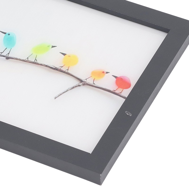Sea Glass Rainbow Birds Wall Decor Seaglass Colourful Bird Art