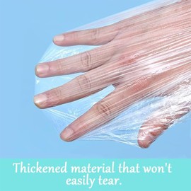 Shower Cap Disposable, Clear Plastic Bath Caps for Women Men Kids Girls, Multi-Purpose Thick Waterproof Bath Caps Hair Treatment, Spa,Home Use,Portable Travel (80Pcs Blue)