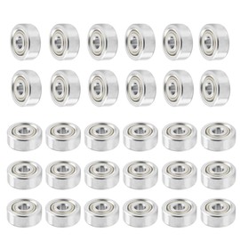 Saipor 30Pcs 623ZZ Bearings Double Shield Deep Groove Miniature Ball Bearings Carbon Steel High Speed Silent Small (3 x 10 x 4 mm)