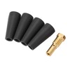 4Pcs PTFE Flux Core Gasless Nozzle 1Pcs Brass Gas Diffuser