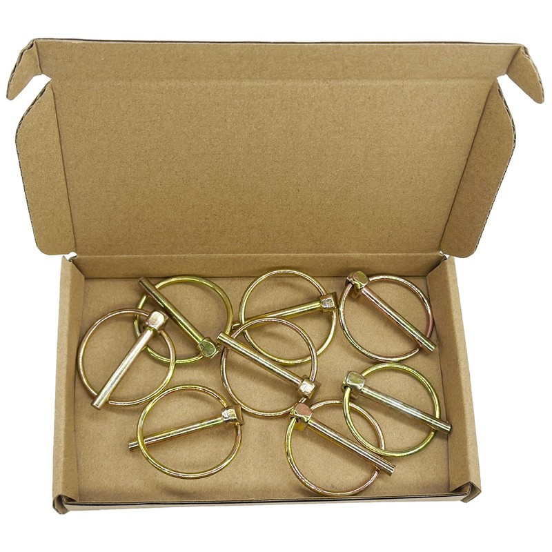 8 PCS Heavy Duty Lynch Spring Pin Assortment Kit,Round Linch