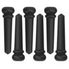 6pcs Ebony Acoustic Guitar Pins Pegs Guitar Parts Replacement Tool
