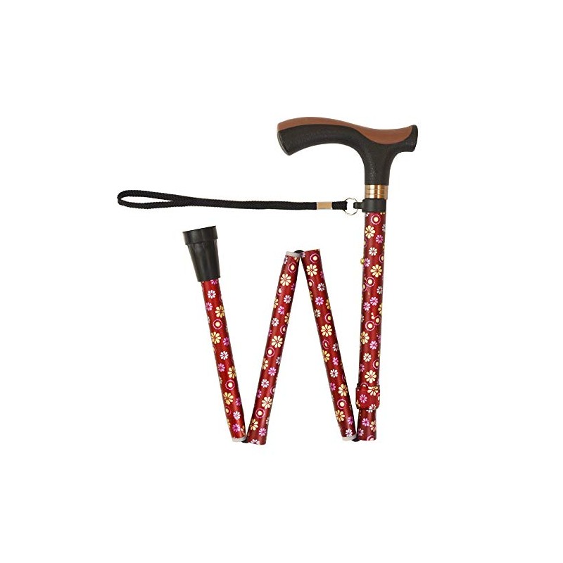 フロイデプリントステッキ 4折りたたみ5段階調整/深淵な世界