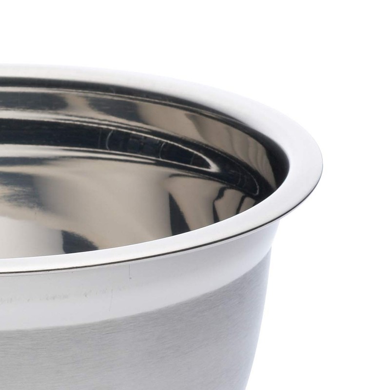 KitchenCraft Stainless Steel Mixing Bowl, Large (4 Litre), Silver