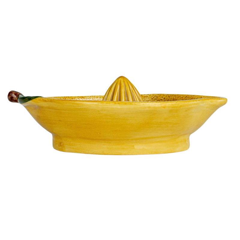 Creative Co-Op Countryside Citrus Stoneware Lemon Juicer, Multicolor