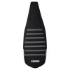 Yamaha YFZ 450 Seat Cover 2004-2013 all BLACK/ GREY ribs