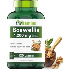 tnvitamins Boswellia Serrata Herb Extract Capsules 1200 MG Capsules 120 Joint Support Supplements Ayurvedic Indian Oribanum Frankincense, 1 Count, 120 Tablets / tnvitamins 보스웰리아 세라타 허브 추출 캡슐 1200 MG캡슐 120 관절 지원 보조제 아유르베다 인도 오리반움프랑킨센스, 1개, 120정