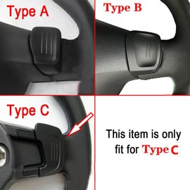Joygowe Steering Wheel Paddles Shifters Extensions Compatible With Volkswagen Golf MK7 Polo GTI/GTD/GTE/R R-line Passat Scirocco(Silvery)