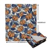 Burnt Orange Blue Fall Throw Blanket 60 X 50 Inch