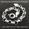 Bracelet Real 925 Sterling Silver Filled Solid Belcher Rolo Boltring