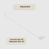 ACHIM Fantasia 18-28 inch Adjustable Width Single Curtain Rod for