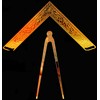 Masonic Lodge Ceremonial 6" INCH Large Freemason Square & Compass
