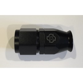 Fasster W572 -3AN / Straight Hose End / PTFE / Teflon Swivel 3 AN Fitting -3 BLACK