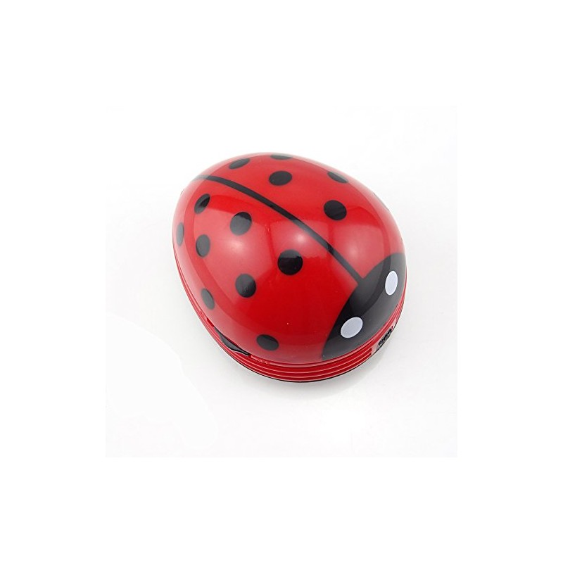 HONBAY Ladybug Shaped Portable Corner Desk Vacuum Cleaner Mini Cute