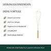 HOFMEISTER Whisk, 100% Plastic-Free Cooking & Baking, Natural Product, 29