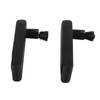 1 Pair Bike Rearview Mirror Plastic Handle Foldable 360 Degree