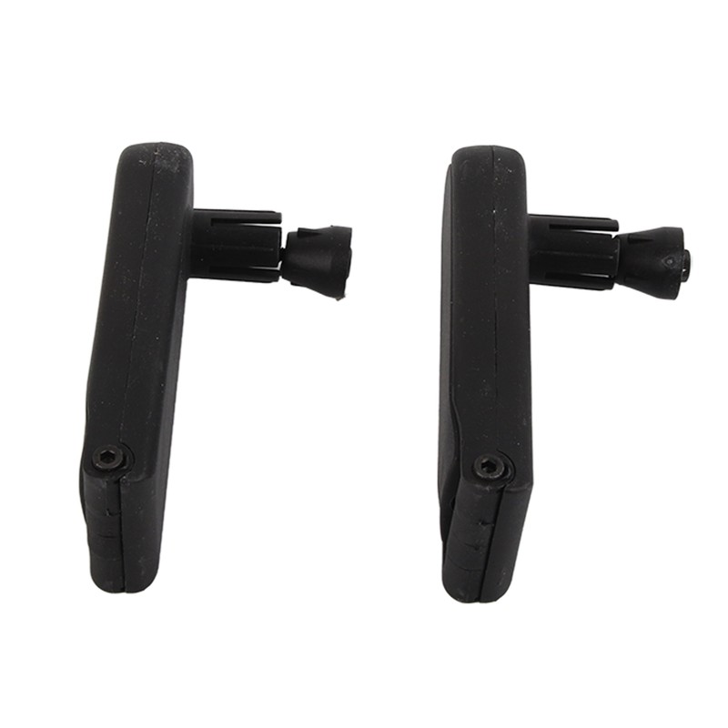1 Pair Bike Rearview Mirror Plastic Handle Foldable 360 Degree