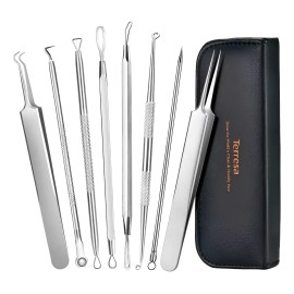 Kit De 8 Herramientas Saca Comedones Acné Y Puntos Negros