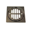 Westbrass Shower Strainer Set Square with Crown, Polished Chrome, D313-26
