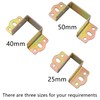 4 PCS Heavy Duty Bed Rail Metal Brackets Support Hinges