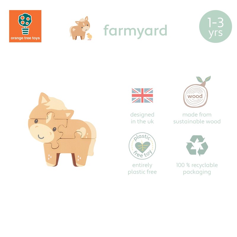 Orange Tree Toys OTT06726 woooden Puzzles, Multicolour