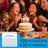 Dinggaogao You're Invited Birthday Party Invitations with Envelopes - 4x6
