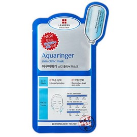 Leaders Aquaringer Skin Clinic Mask, Pack of 10, 1 pack / 리더스 아쿠아링거 스킨클리닉 마스크, 10개입, 1개